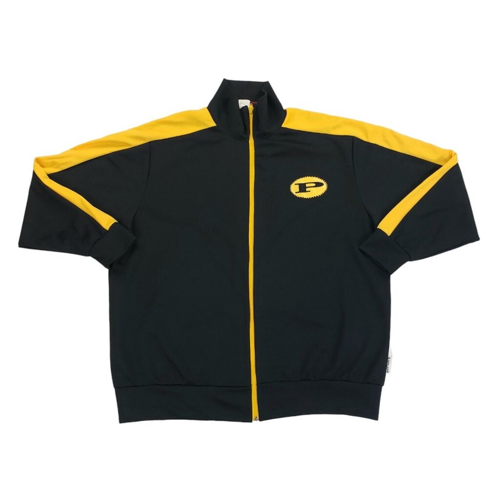 Vintage Pervert Track Jacket Mens Size 2XL? 3XL? Skateboard 90s Streetwear Black
